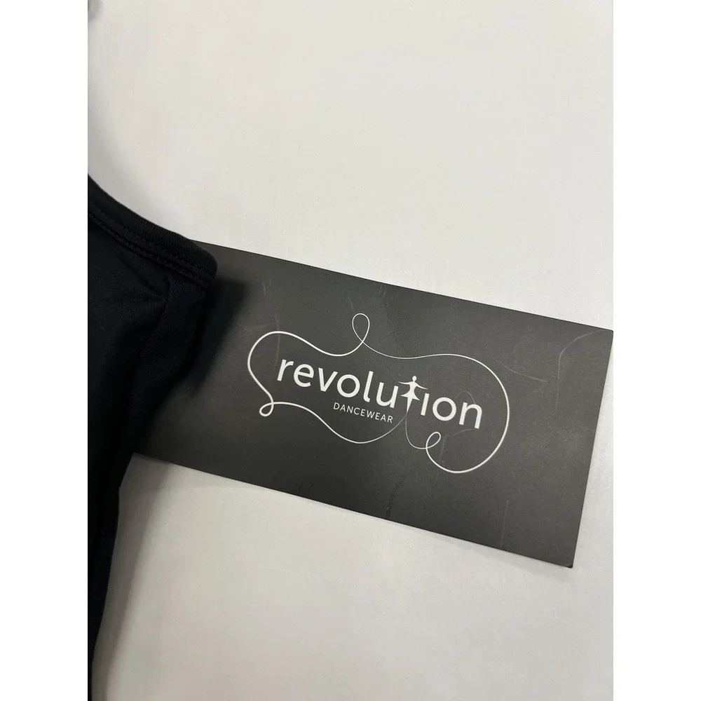 Revolution Dance‎ Wear NWT Black Girls Large Scoop Back Skinny Straps